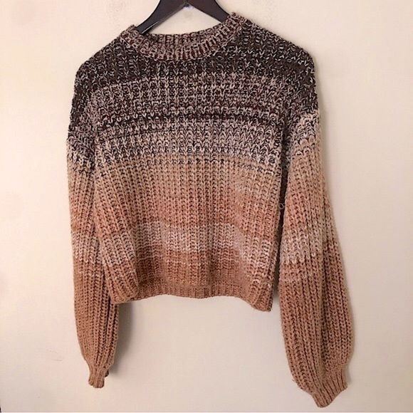 525 America Women’s Chunky Knit Marled Crew Neck Pullover Sweater Size Small - Picture 6 of 9